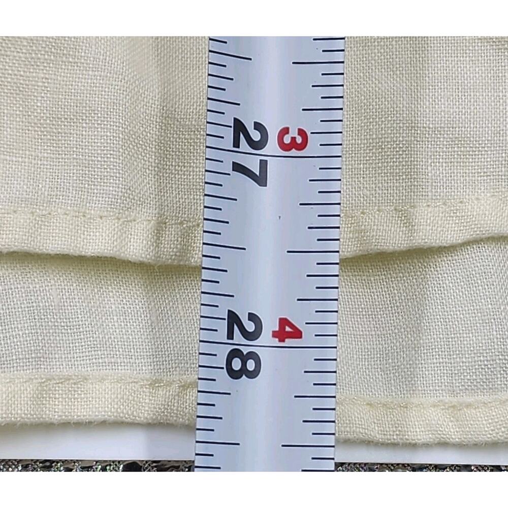 J.Jill Linen Blouse Top Button Front Shirt Pale Yellow Womens Size XL - Picture 6 of 9